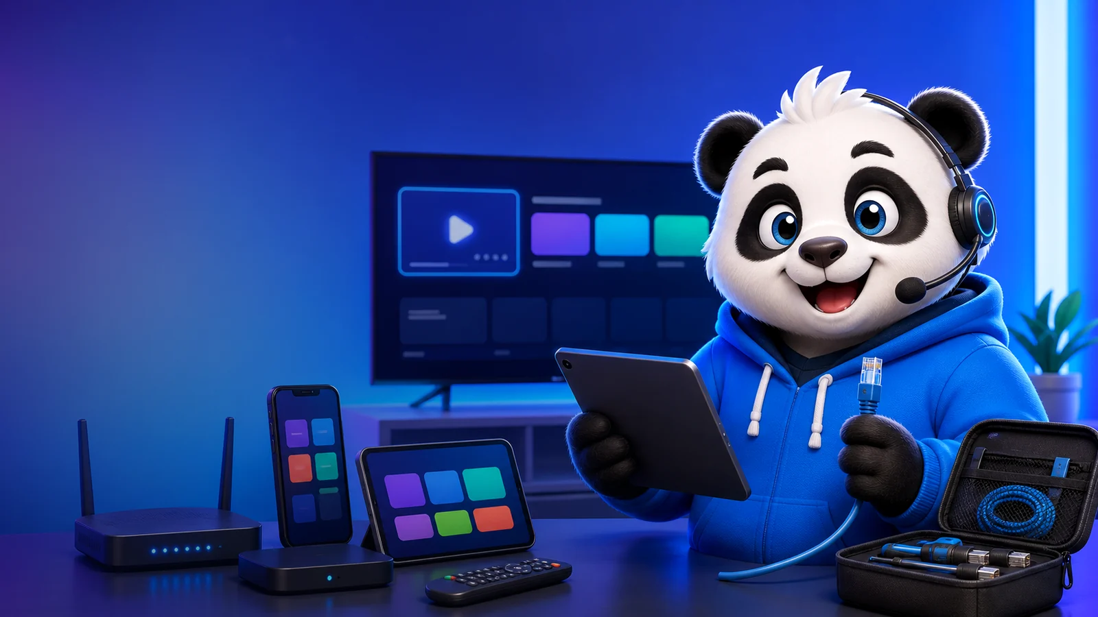 IPandaTV panda explains IPTV installation on smart TV and apps