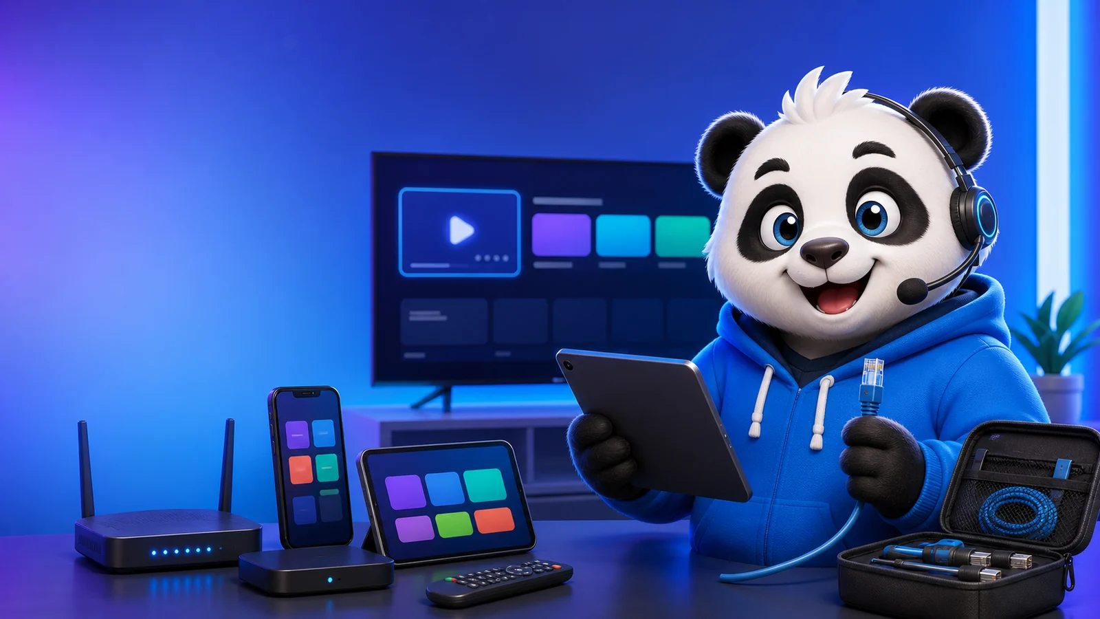 IPandaTV panda explains IPTV installation on smart TV and apps